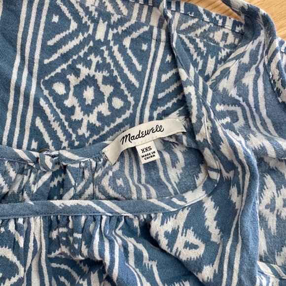 💙 Madewell beach swim coverup mini swing dress - Picture 2 of 6